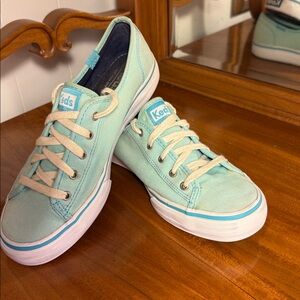 Keds Light Turquoise Canvas Sneakers